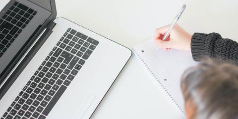 girl with laptop
