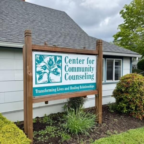 Center for Community Counseling building sign
